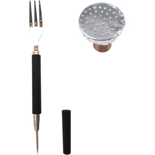 1Pcs Hookah Sheesha Kitchen Fork Foil Puncher For Bowl Shisha Chicha Cigarette Accessories Narguile Cachimba Nargile Tobacco