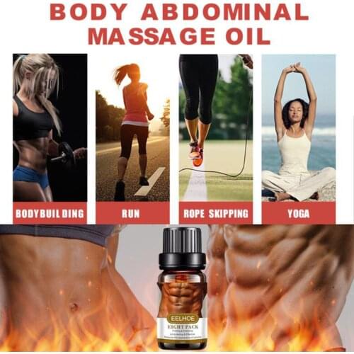 10ml Powerful Abdominal Muscle Essential Oil Belly Fat Burner Burning Shaping Stronger Muscles Slim Massage Oil