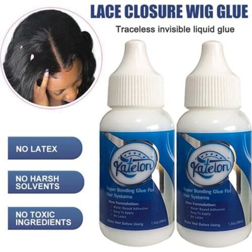 2pcs Lace Wig Glue WaterProof Wig Bonding Glue Invisible Adhesive Control Lasting WaterProof Wig Bonding Glue
