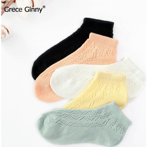 5Pieces/lot Summer new breathable womens low-cut liners socks thin short socks stretch cotton socks womens pure color knitting