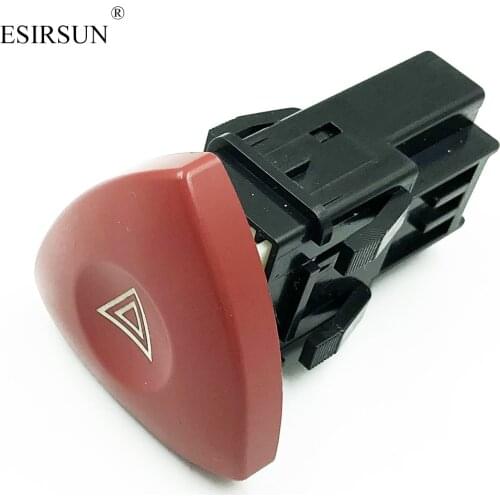 8200442724 93856337 Hazard Warning Flasher Lamp Switch Button Fit For Renault Laguna Master Espace Trafic Opel Vauxhall Vivaro