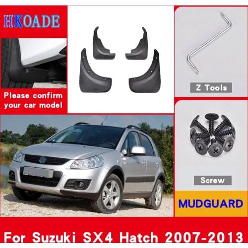 Car Fender Mud Flaps For Suzuki SX4 S-cross Hatch 2007-2013 Mudguards Splash Guards Fender Mudflaps Car Fender Accessories