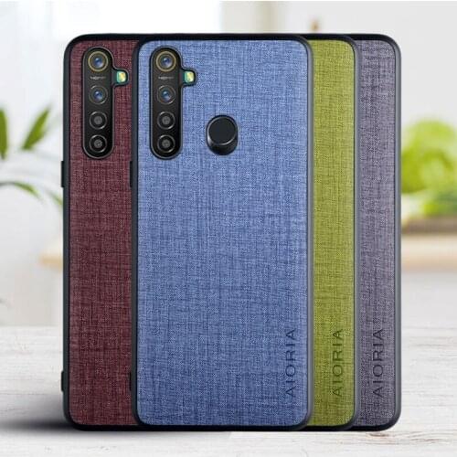 Case for Oppo Realme 5 Pro 5i case cover,Cross pattern design with PU+PU 2in1 Material