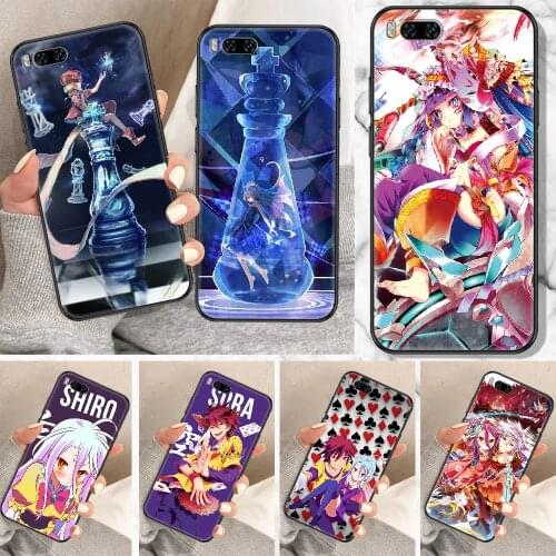 No Game NO life Anime Phone Case For Xiaomi Mi Note 8 9 10 11 9T 10T A3 Lite Pro Ultra black pretty cover art coque 3D hoesjes