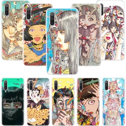 Shintaro Kago Horror Phone Case For Xiaomi Mi Note 10 11 9 8 10T 9T CC9 A1 A2 A3 5X 6X Pocophone F1 X3 F2 Pro Lite Coque Cover