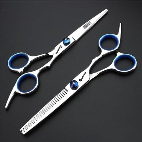 Chunker scissors 6 inch professional barber shop hair scissors japan 440c beauty salon tool cutting scissors thinning scissors