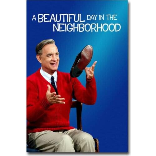 D0256 A Beautiful Day in the Neighborhood Movie Silk Fabric Poster Art Decor Indoor Painting Gift