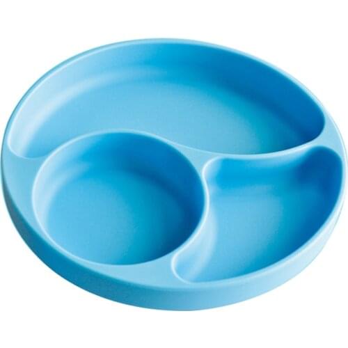 Kids Children Baby Plate 100% Silicone Dishes Bowl With Suction Cup Silicone Feeding Food Pratos Tray Dishes For Baby Toddler