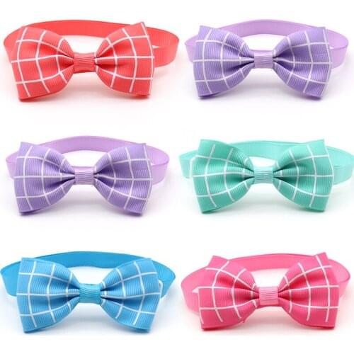 50/100 Pcs Dog Accessories for Small Dogs Bow Ties Necktie Pet Dog Collar Pet Grooming Dog Supplies Bow Ties Collar for Dogs