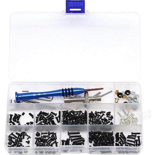 316 Pieces RC Screws Kit Repair Tool, Screws Nuts and Bolts Set, Head Screw Tool Set for Wl-toys 1/14 144001 RC Auto