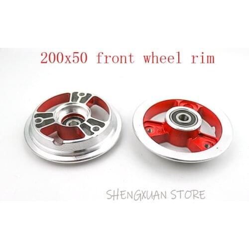 Lightning Shipment 200x50 Rim Front or Rear Wheel Rim Aluminium Wheel Hub Fit Scooter with Wheel Axle Scooter Parts 200*50
