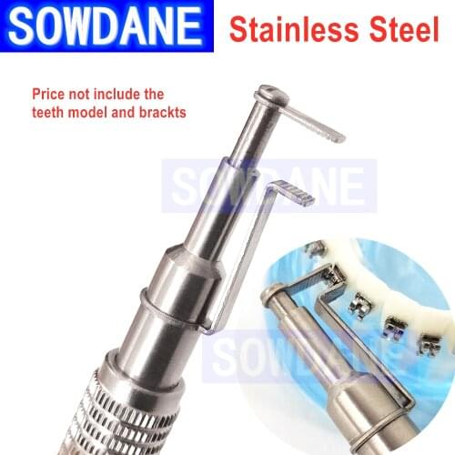 Autoclavable Stainless Steel Dental Orthodontic Positive Brackets Positioner Placer Bracket Holder Dentist Placing Brace Tool