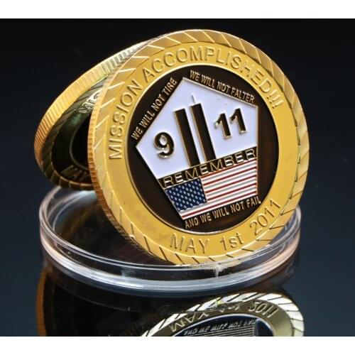The New 911 Commemorative Coin Killed Osama Bin Laden Coin Seal Team 6 Gold Coin Crafts Collectibles Home Decoration