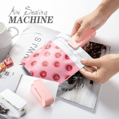 Portable Mini Food Sealer Home Heat Bag Plastic Snacks Bag Sealing Machine Food Packaging Home Kitchen Storage Tools