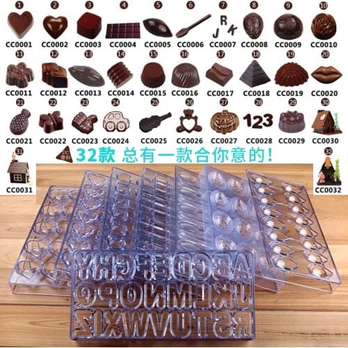 Clear Hard Chocolate Mold Maker Polycarbonate 【BIG SALE】PC DIY Mould Bakeware Wholesale Free Shipping