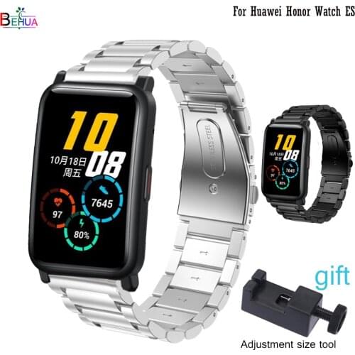 Stainless Steel Watchband For Huawei Honor Watch ES strap Wristband Replacement 20/22mm band for Samsung Galaxy Watch 3 Bracelet