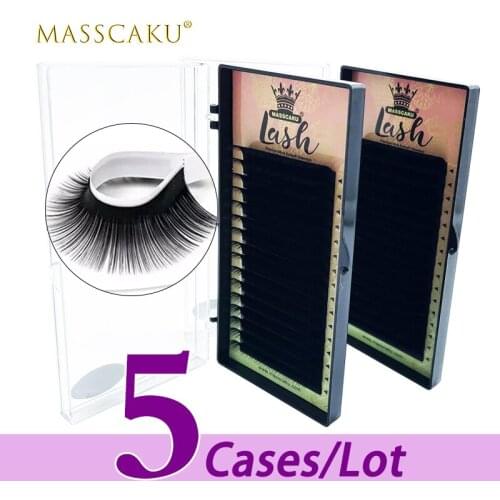5case/lot Free sample faux mink individual eyelash extensions supply 8-20mm all size individual extensions with private laber