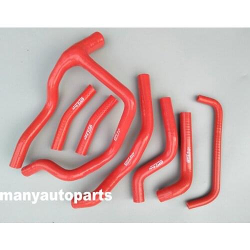 Silicone radiator hose for HONDA XRV750 AFRICA TWIN red