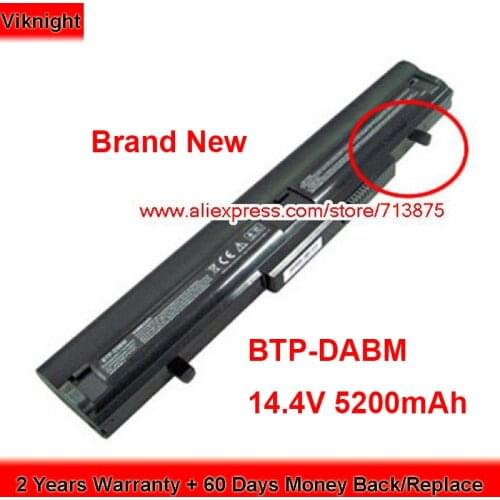 Brand New BTP-DABM Battery BTP-D9BM for Medion Akoya P6622 E6124 MD98250 MD98330 14.4V 5200mAh