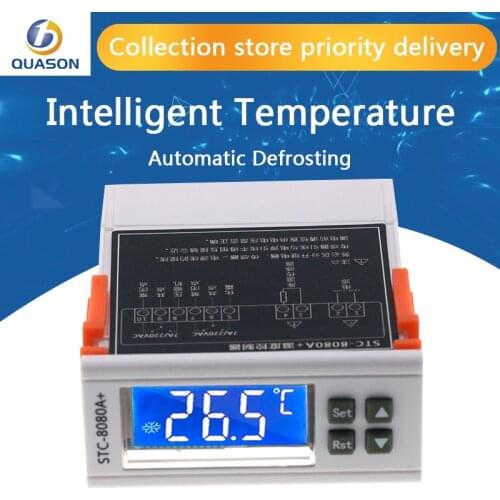 STC-8080A+ Refrigerator Thermostat Temperature Controller Refrigeration Automatic Defrost Timer Intelligent Single Probe