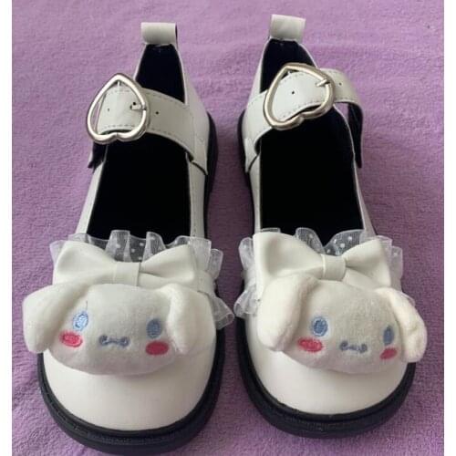 Japanese Platform Shoes Cartoon Hand-painted White Wedges Shoes Kawaii Vulcanized Shoes Soft Girl All-match Student Women Shoes