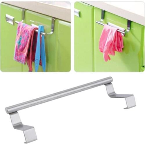 Towel Racks Over Kitchen Cabinet Door Towel Rack Bar Hanging Holder Bathroom Shelf Rack Home Organizer Long Wall Hook
