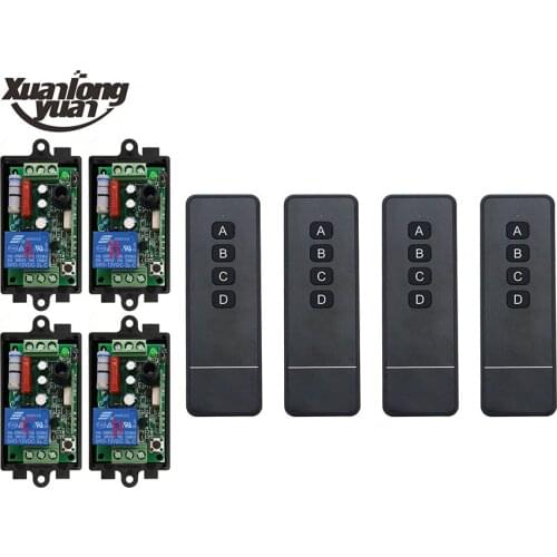 Xuanlongyuan AC220 1CH RF Wireless Remote Control Relay Switch Security System Garage Doors, Electric Doors/window /lamp