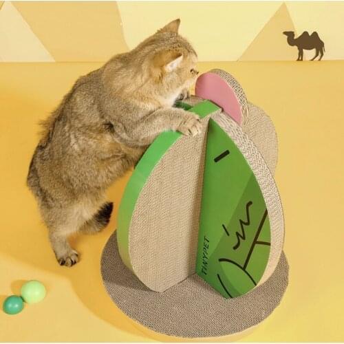 Cactus Shaped Fun Cat Toys Cat Scratch Board Corrugated Paper With Cats Claw Grinding Nail Scraper Bed Mat Mattress Supplies NN8