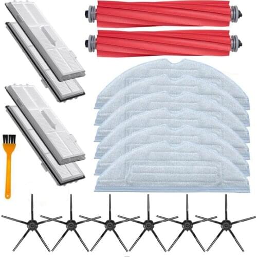 HOT！-Main Brush Hepa Filter Mopping Cloth Side Brush for Xiaomi Roborock T7S T7Plus T7Splus S7 Mopping Rag Cloth Spare Parts