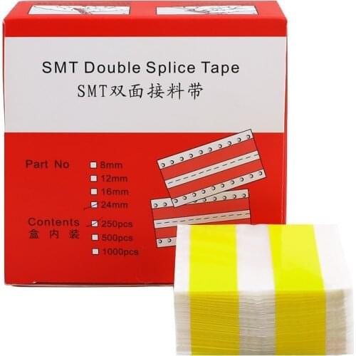 Yellow SMT Double Face Splice Tape 8mm 12mm 16mm 24mm Rectangular Film Joining Splicing Tape