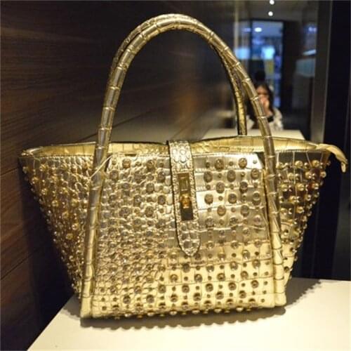 Womens Rhinestones Luxury Handbags 2020 Branded Fashionable Diamond Shoulder Bag Of Women Robbers Imitation Diamond Big Handbag