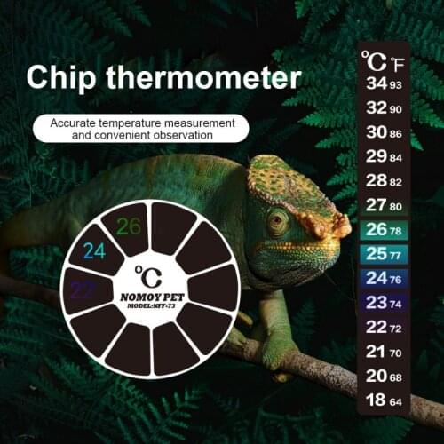 1pc Aquarium Fish Tank Patch Thermometer With 18-34 Degrees Temperature-sensitive Discoloration Temperature Detection Products