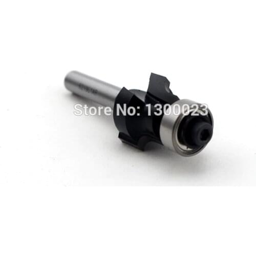 1/4"*R2 2 teeth straight bit with bearing milling cutter for edge trimming machine