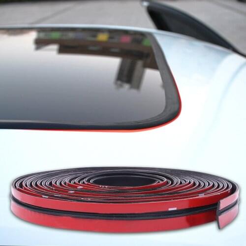 Auto Seal Protector Sticker Car Rubber Seal Strips Window Edge Windshield Roof Rubber Sealing Strip Noise Insulation Accessories