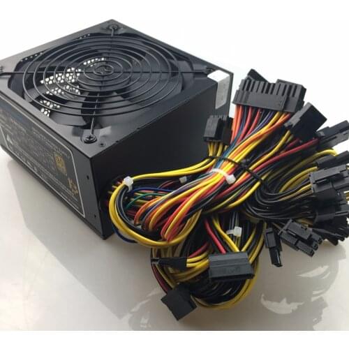 T.F.SKYWINDINTL 1600W PC Power supply ATX 12V 1.3 PSU For Bitcoin Miner RX470 RX 480 RX 570 1600W mining rig ATX Mining Machine