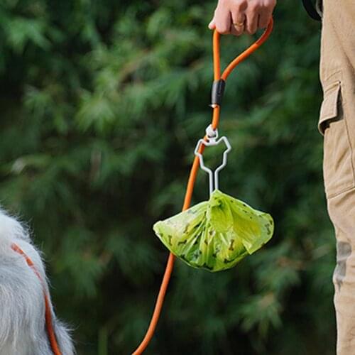 Pet Garbage Waste Bag Dispenser for Dog Carrier Pet Supply Accessories Dog Leash Dispenser Clean Tool Poop Bag Holder Hands Free