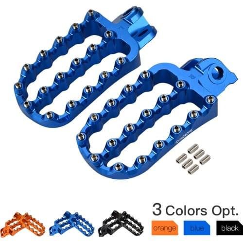 For Husqvarna 701 Enduro Supermoto 2016-2020 Wide Foot Pegs FootRest Footpegs Rests Pedals 2017 2018 2019 4.21" x 2.44" w/ Bolts