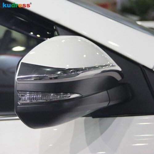 For Toyota RAV4 RAV 4 2013 2014 2015 2016 2017 2018 Chrome Side Door Rearview Mirror Strip Cover Trim Car Styling Accessories