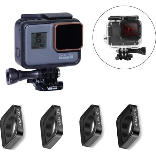 Neutral Density ND8 ND16 ND32 Lens Filter ND Lens Protector Filter Replacement Sports For Gopro Hero 7 Black 6 5 New Action