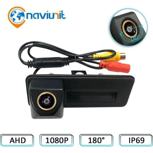190 Degree CCD car trunk handle parking rear view camera for Skoda Roomster Fabia Octavia Yeti Rapid superb for Audi A1 A4L A3