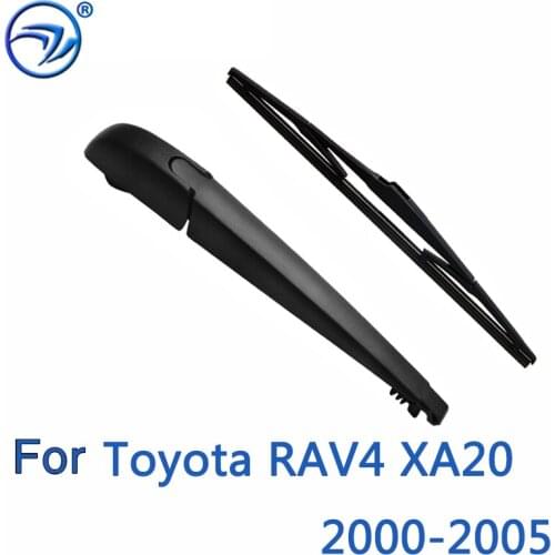 Wiper 12" Rear Wiper Blade & Arm Set Kit For Toyota RAV4 XA20 2000-2005 Windshield Windscreen Rear Window 1 order