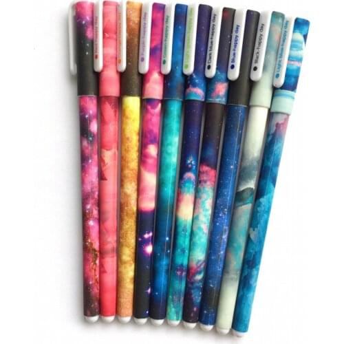 Ink Night Gel Starry Star Pen Set Galaxy Color Ballpoint Pens for Writing Stationery Office School Supplies