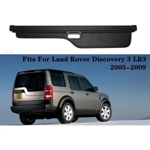 High Qualit Car Rear Trunk Cargo Cover Security Shield Screen shade Fits For Land Rover Discovery 3 LR3 2005-2009(black, beige)