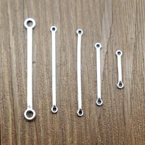 Charms Simple Long Connector DIY Jewelry Findings DIY Jewelry Making Jewelry Accessories Antique Silver Color