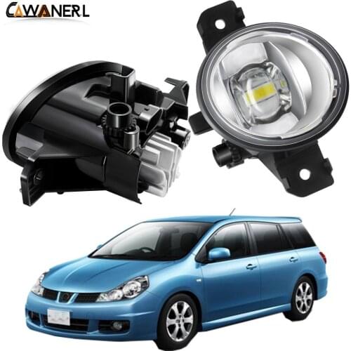 Fog Light Assembly Car Right + Left Side LED Lens Fog Lamp Daytime Running Light H11 8000LM 12V For Nissan Wingroad 2002-2005