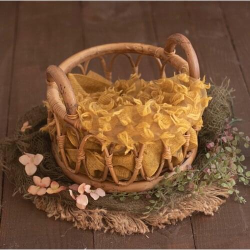 Newborn photography props feather cluster wrapping cloth packing cloth wrapped baby photo children blanket