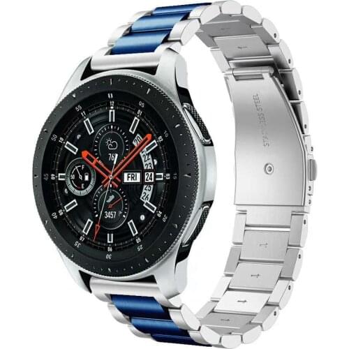 Galaxy Watch 46mm Strap for Samsung Galaxy Watch 3 41mm 45mm Bracelet 20mm 22mm Stainless Steel Link Wristband Active2 40mm 44mm