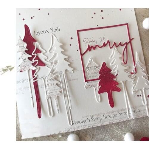 Christmas tree Metal cutting dies cut die mold tree decoration Scrapbook paper craft knife mould blade punch stencils