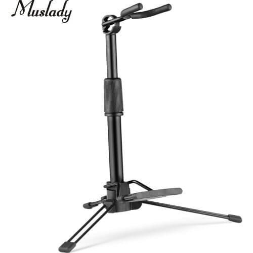Muslady Foldable Digital Wind Instrument Stand Adjustable Metal Aerophone Holder Musical Instrument Stand