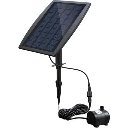 Solar Power Panel Landscape Pool Garden Fountains Pluggable Solar Power Decorative Fountain 9V 2.5W Water Pump